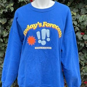Daily Drills Blue Sweatshirt with RARE Graphic